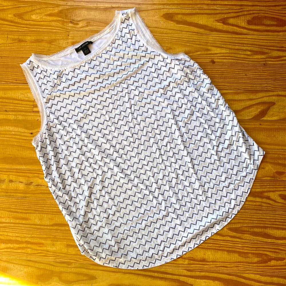 St. John sleeveless top